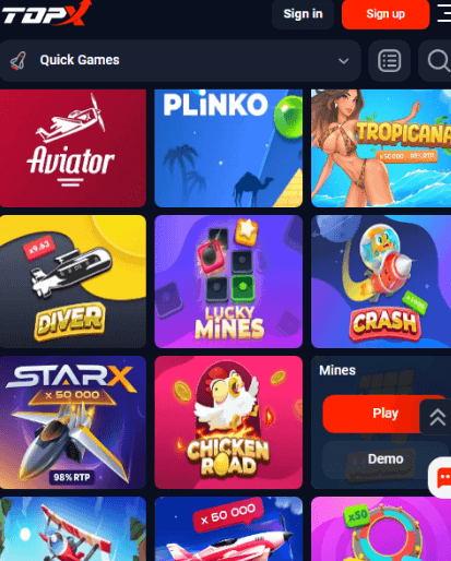 topx app games